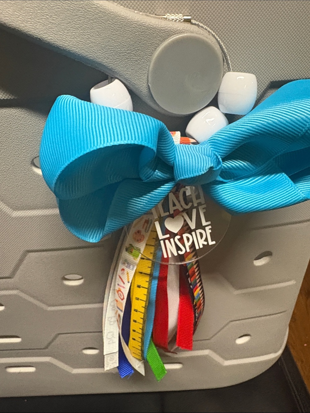 Hand Crafted Teacher Tassel Bag Tag